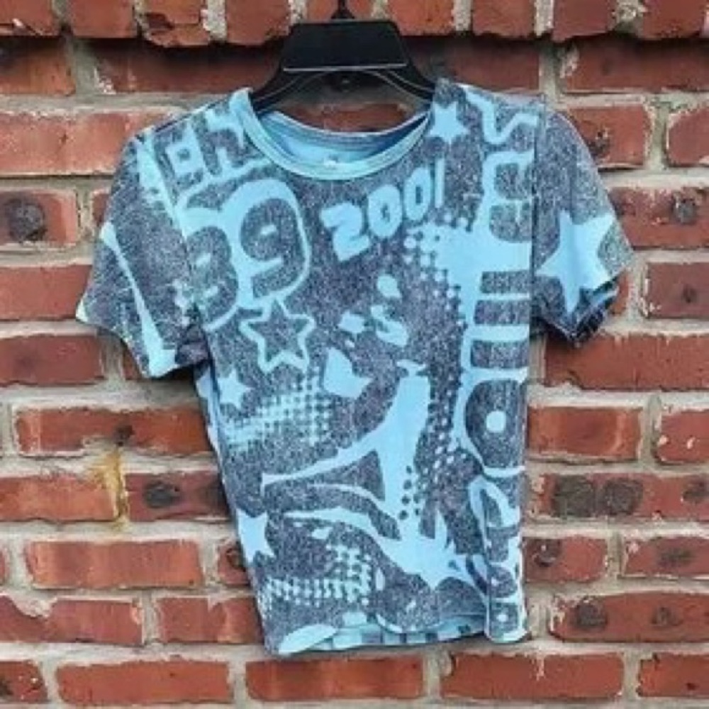Blue Graphic Kids T-Shirt